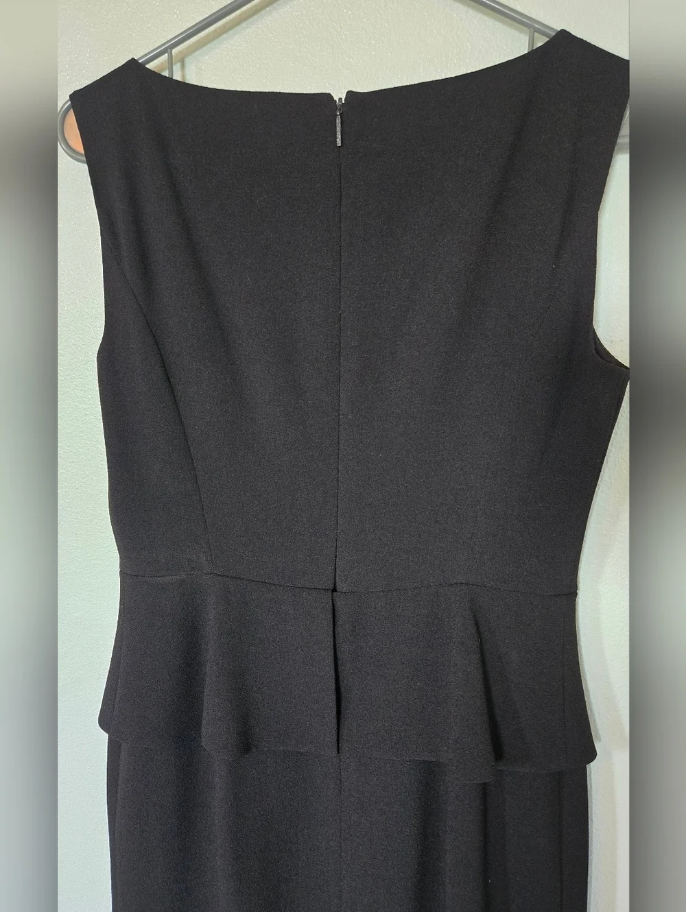 Tory Burch | Black V-Neck Peplum Cocktail Dress Size 4